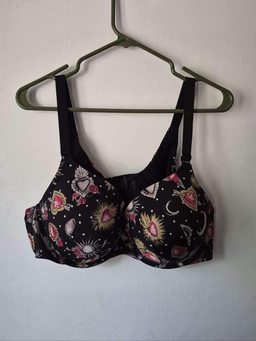 Torrid Curve Black Celeste Lightly Lined Bra 46C